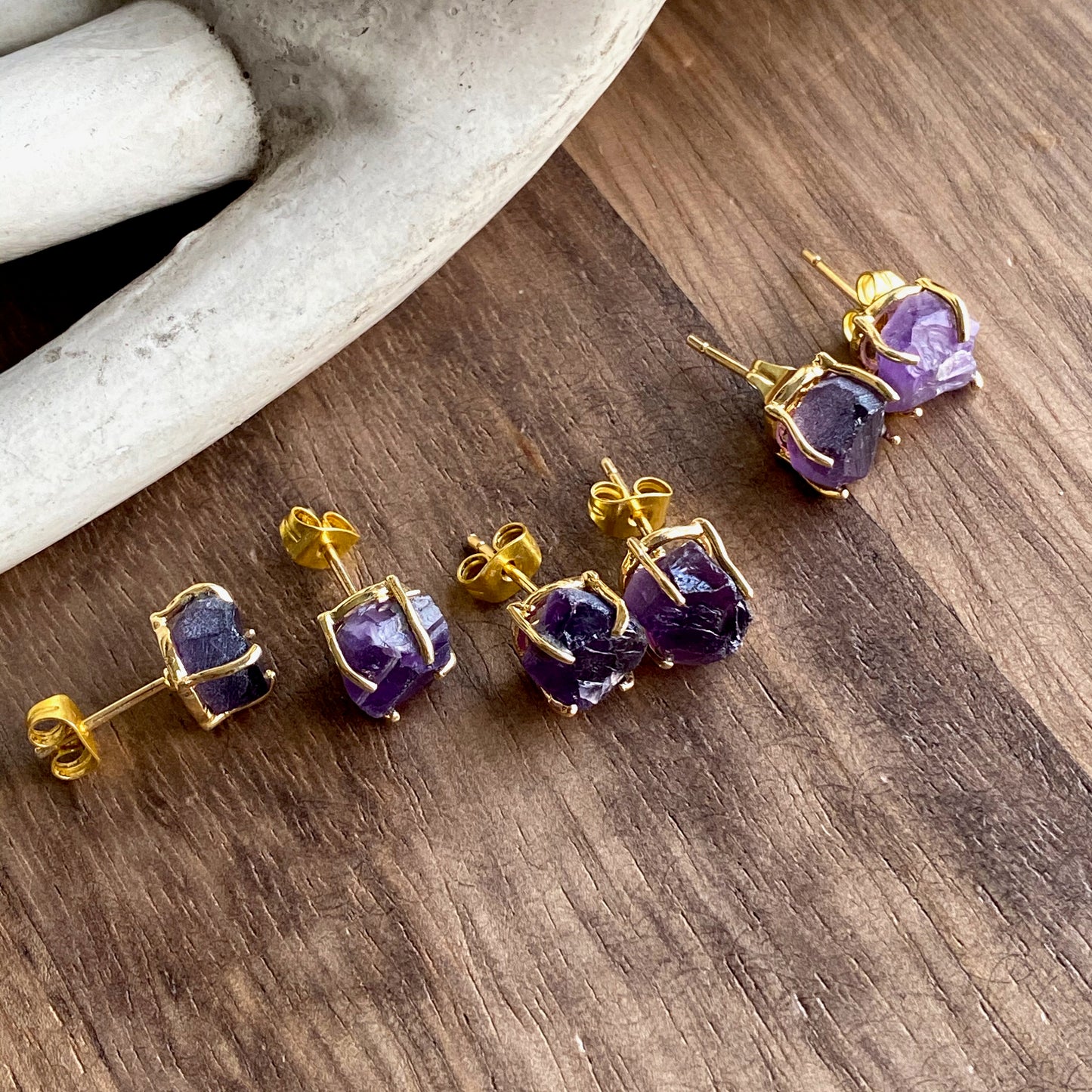 Dainty Amethyst Earrings