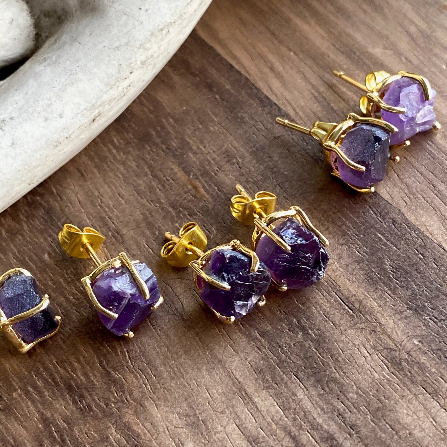 Dainty Amethyst Earrings