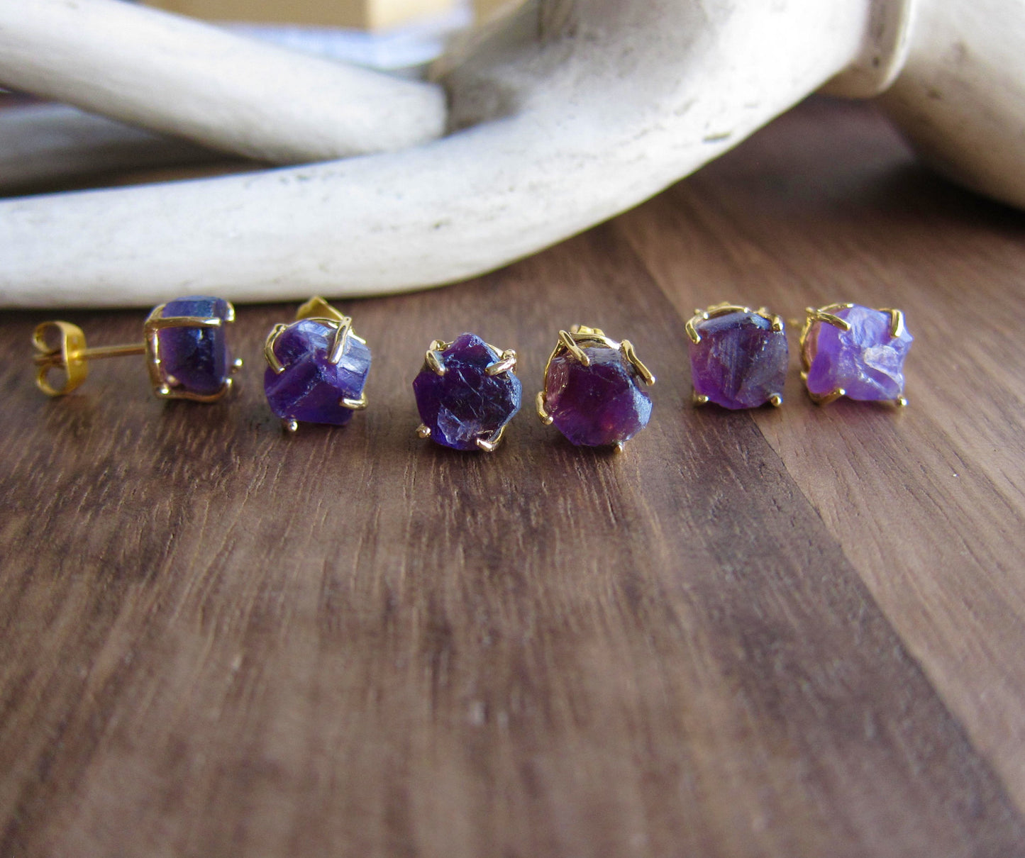 Dainty Amethyst Earrings