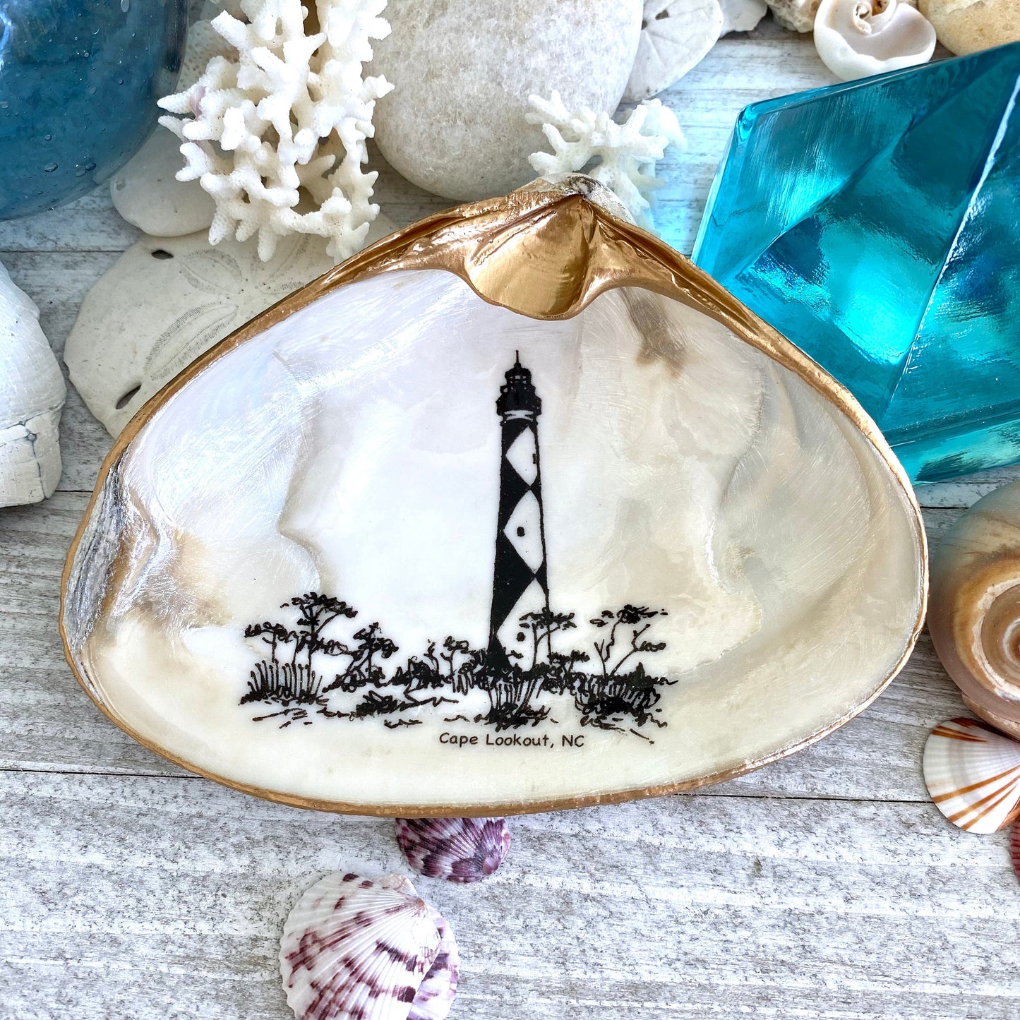 Cape Lookout Lighthouse Ring Dish