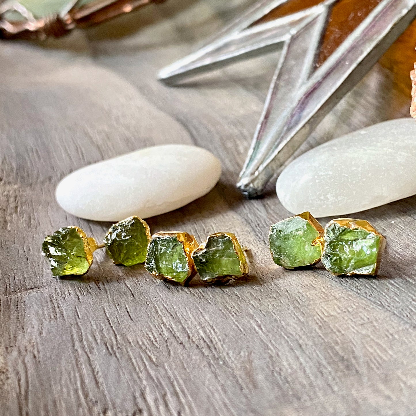 Palisades Peridot Stud Earrings