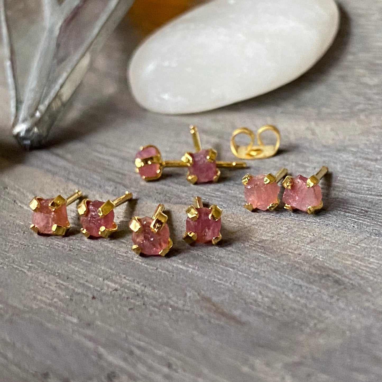 Pia Pink Tourmaline Earrings