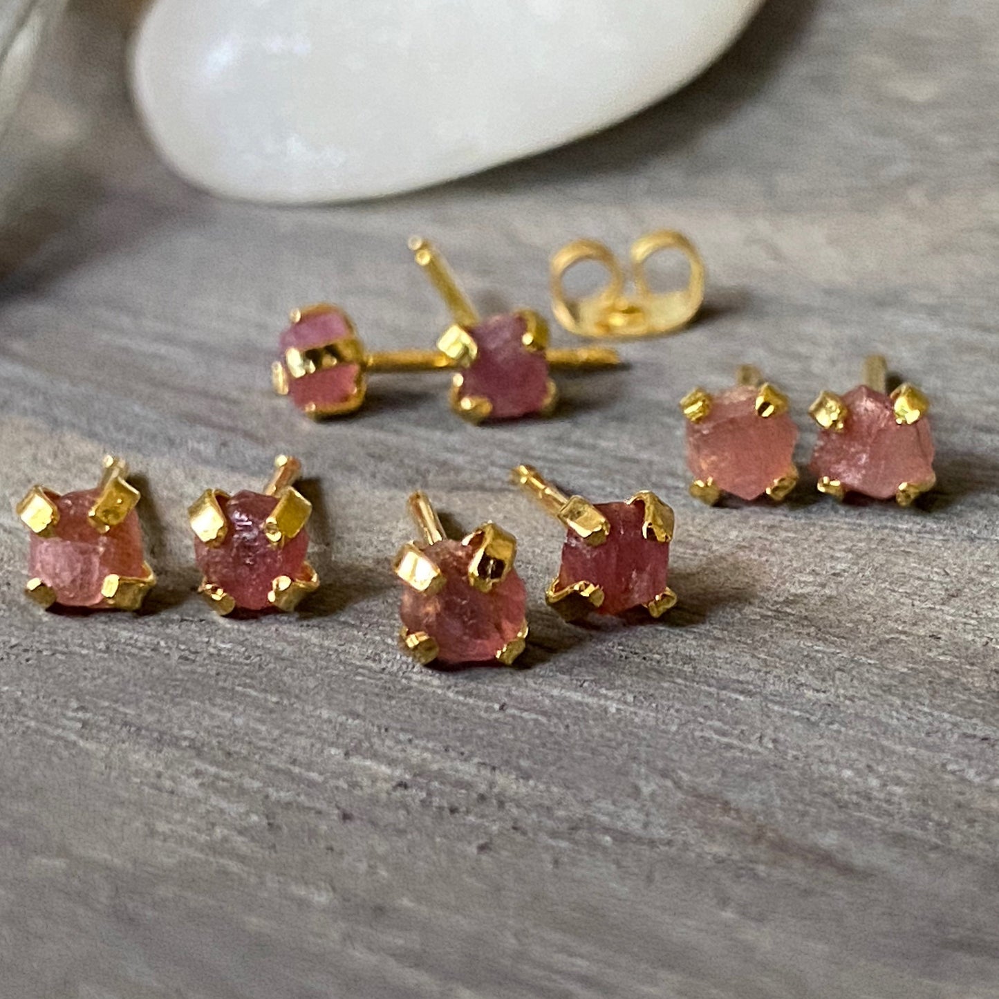 Pia Pink Tourmaline Earrings