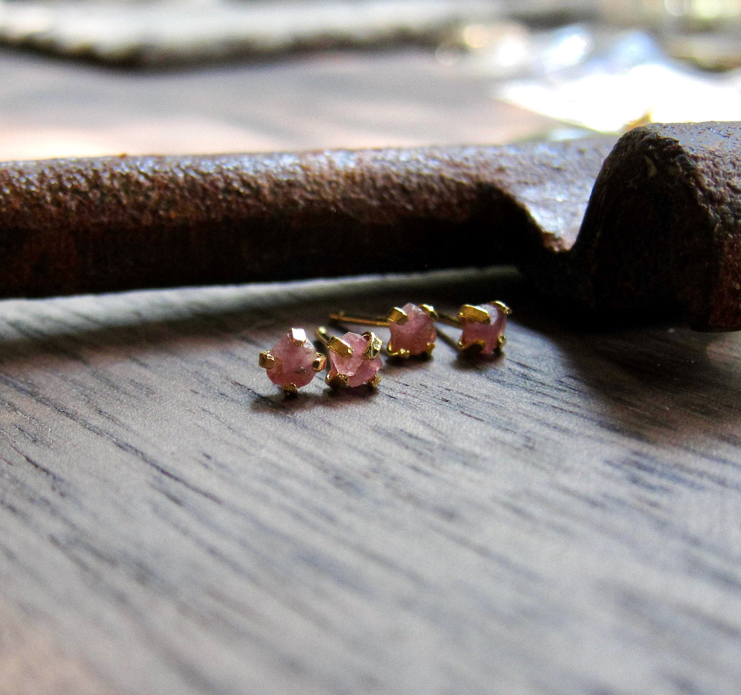 Pia Pink Tourmaline Earrings