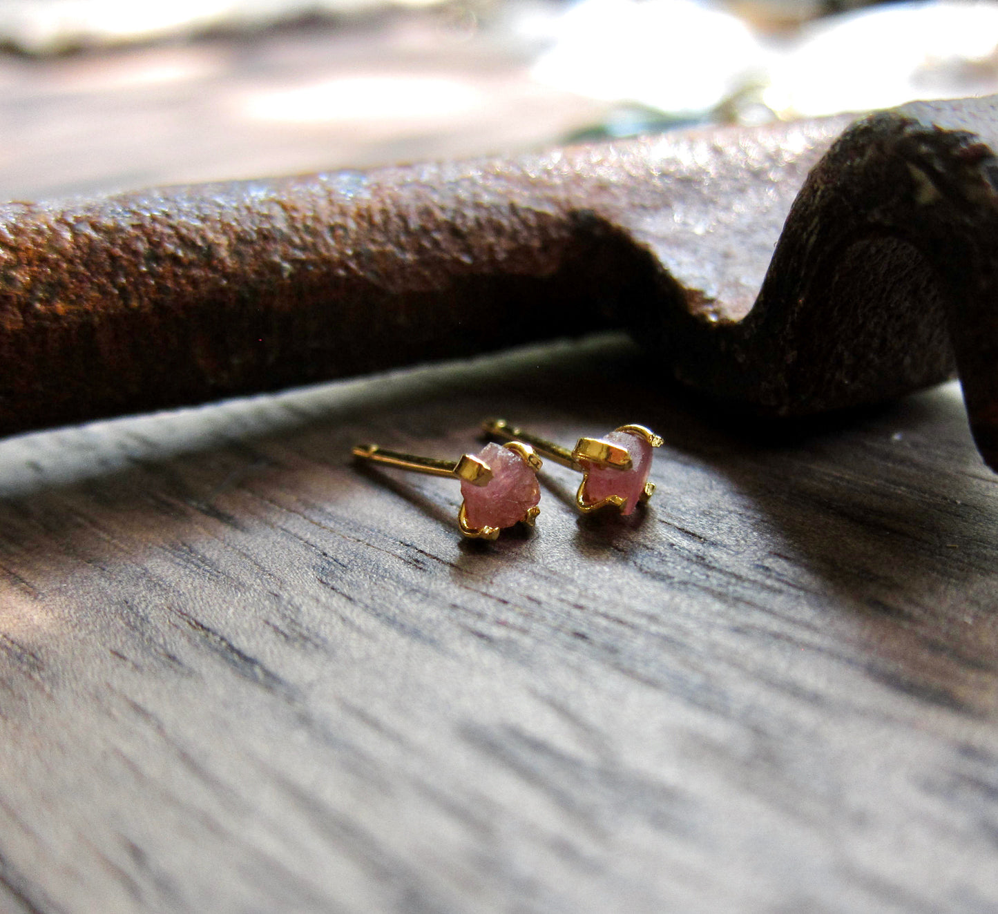 Pia Pink Tourmaline Earrings