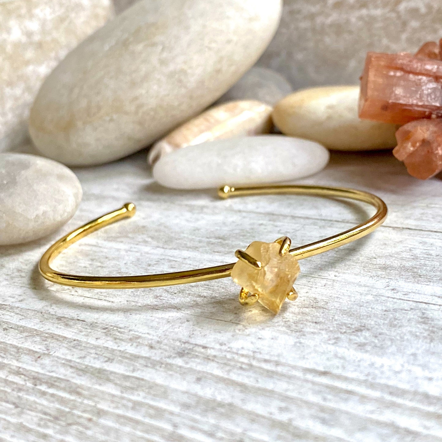 Scorps Raw Citrine Bracele