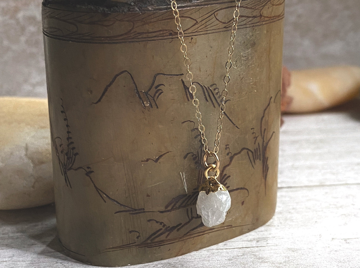 Mona Moonstone Necklace,