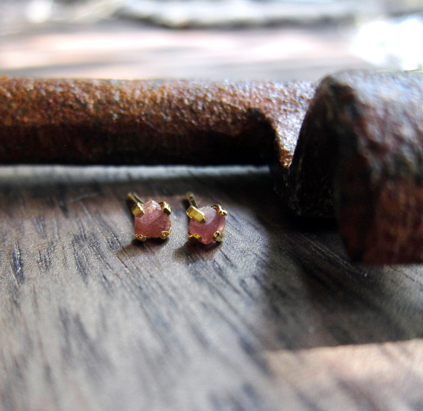 Pia Pink Tourmaline Earrings