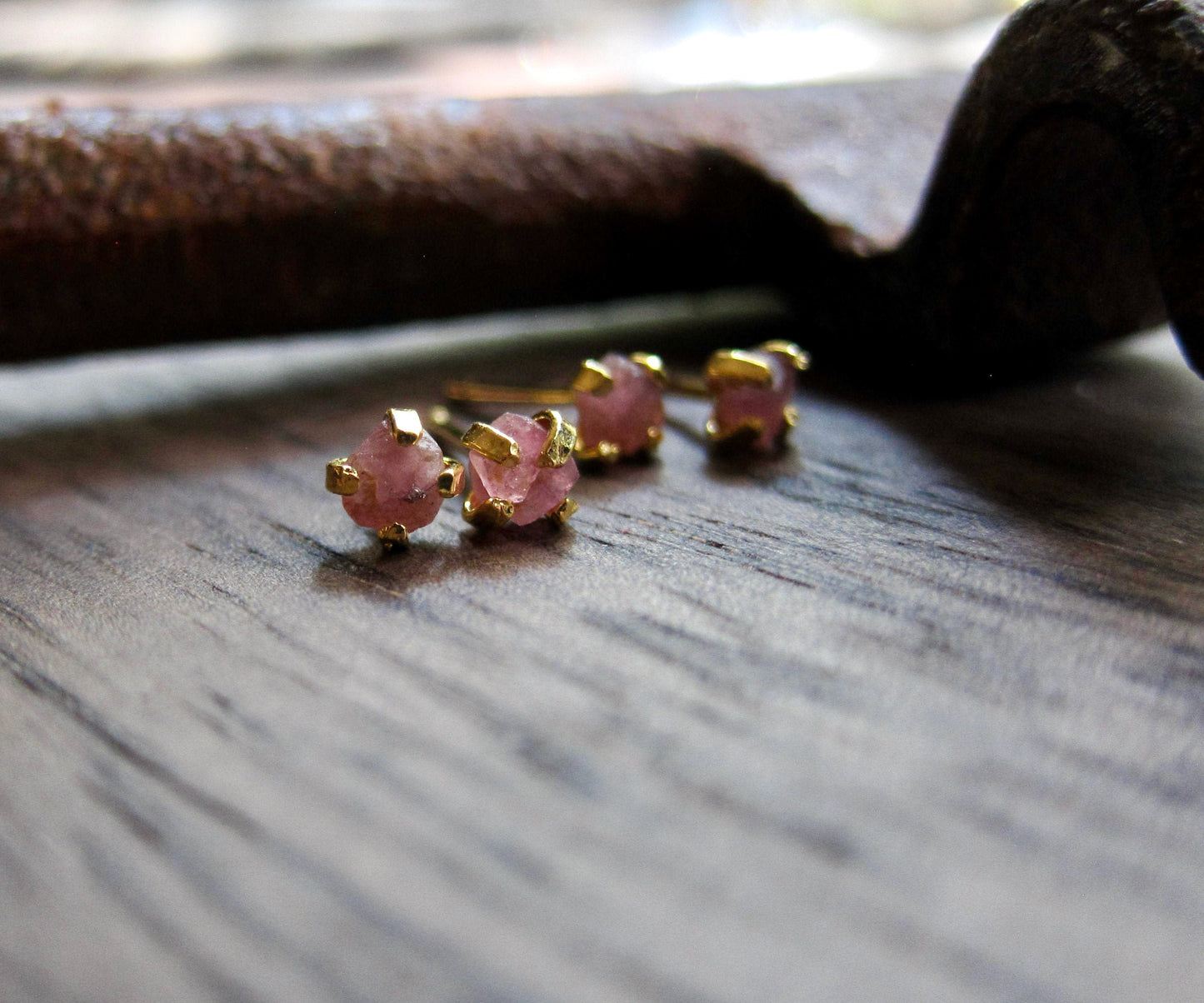 Pia Pink Tourmaline Earrings