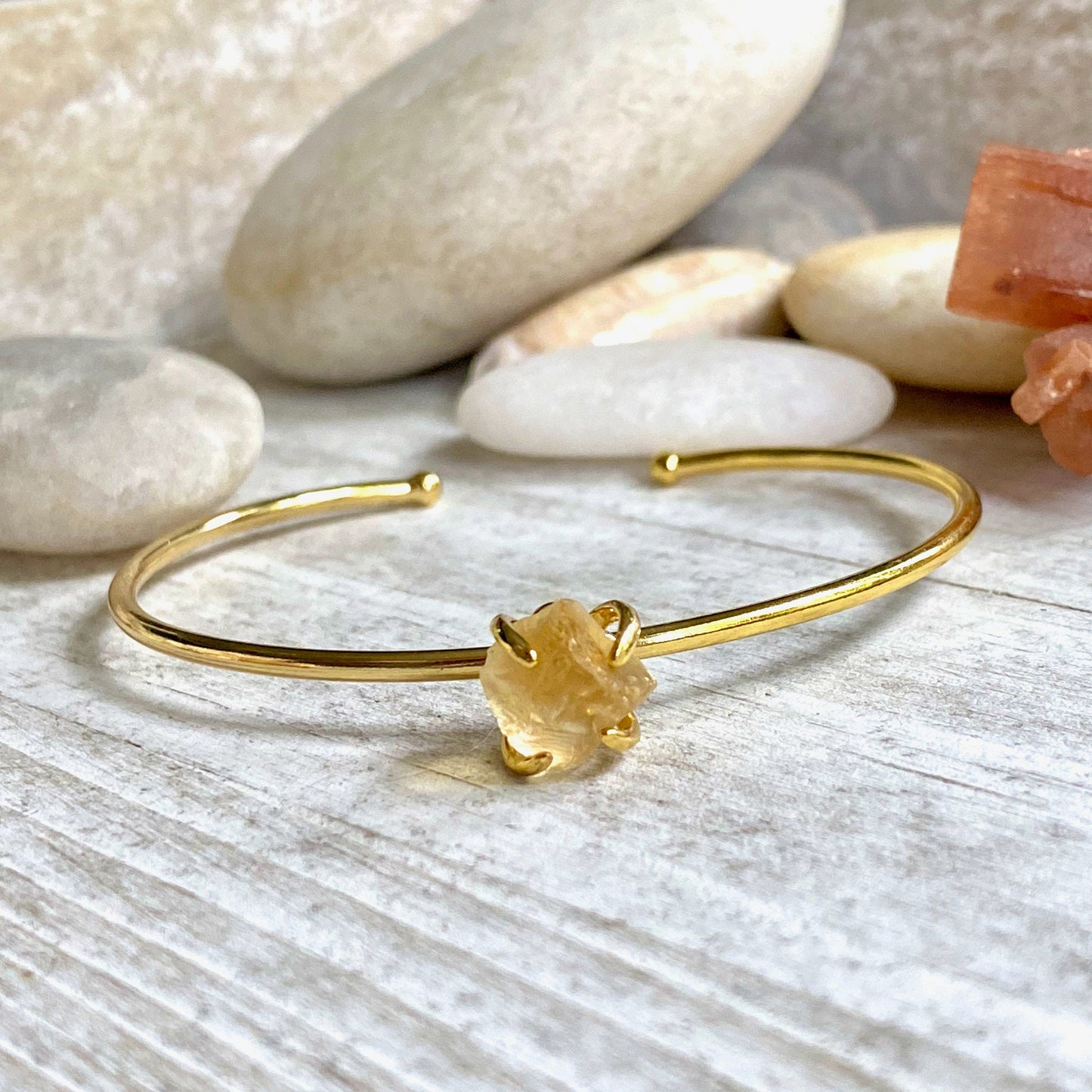 Scorps Raw Citrine Bracele