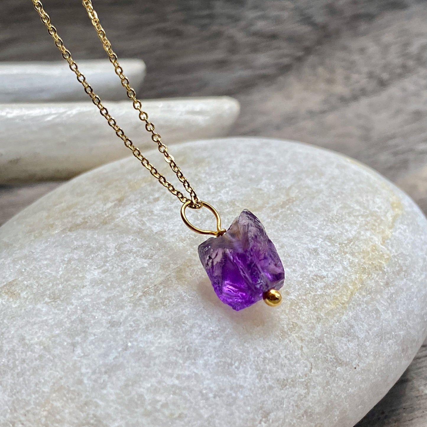 Amethyst Nugget Necklace