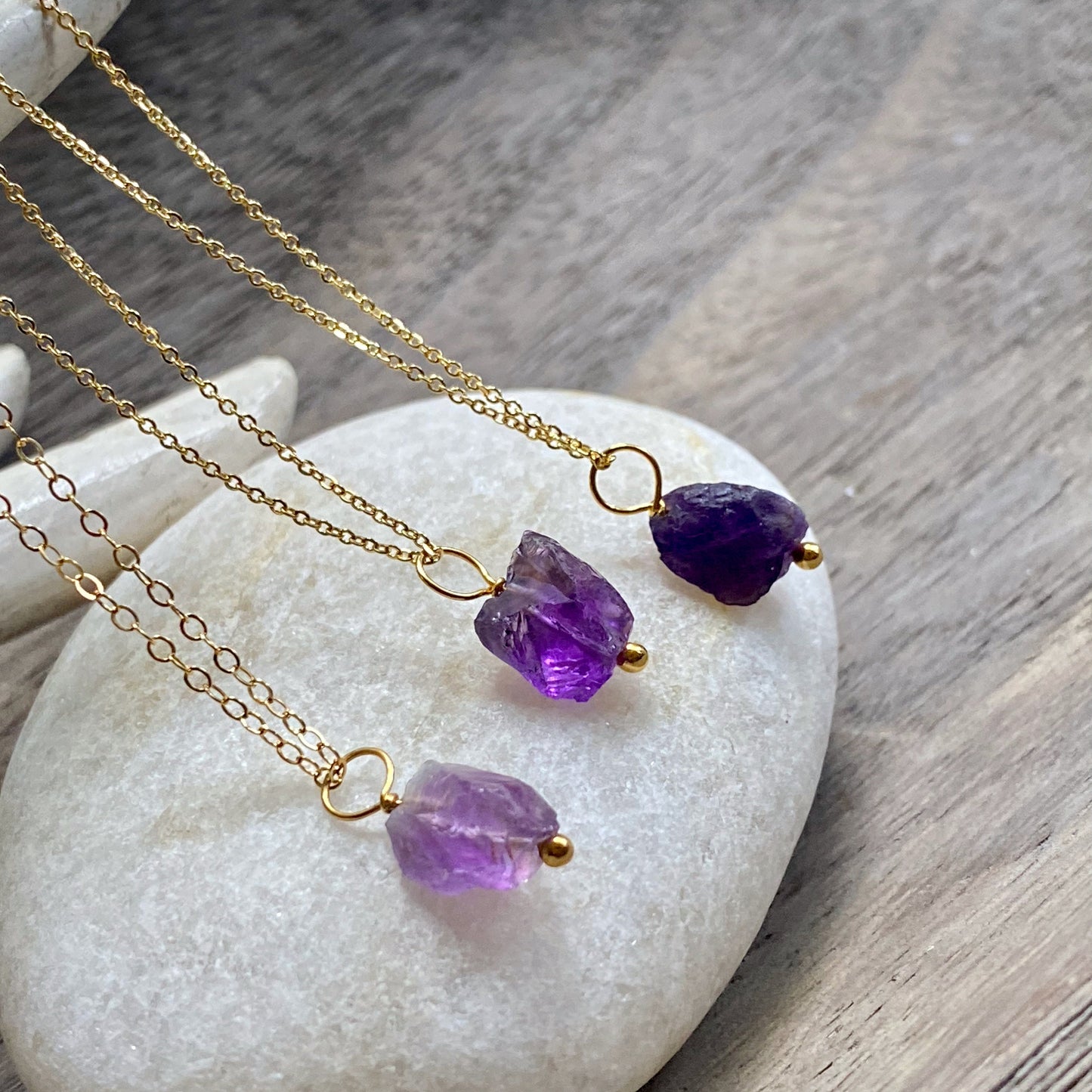 Amethyst Nugget Necklace