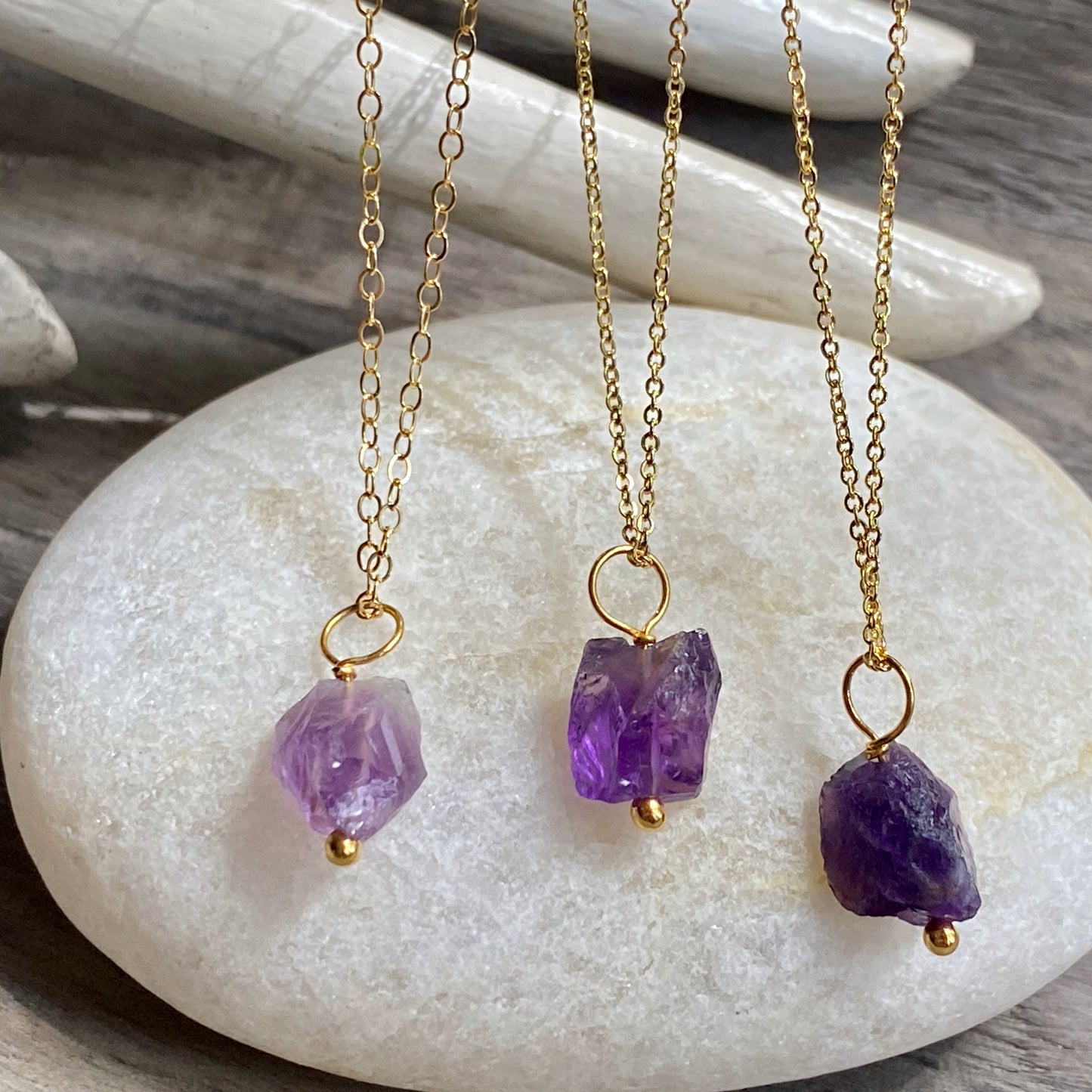 Amethyst Nugget Necklace