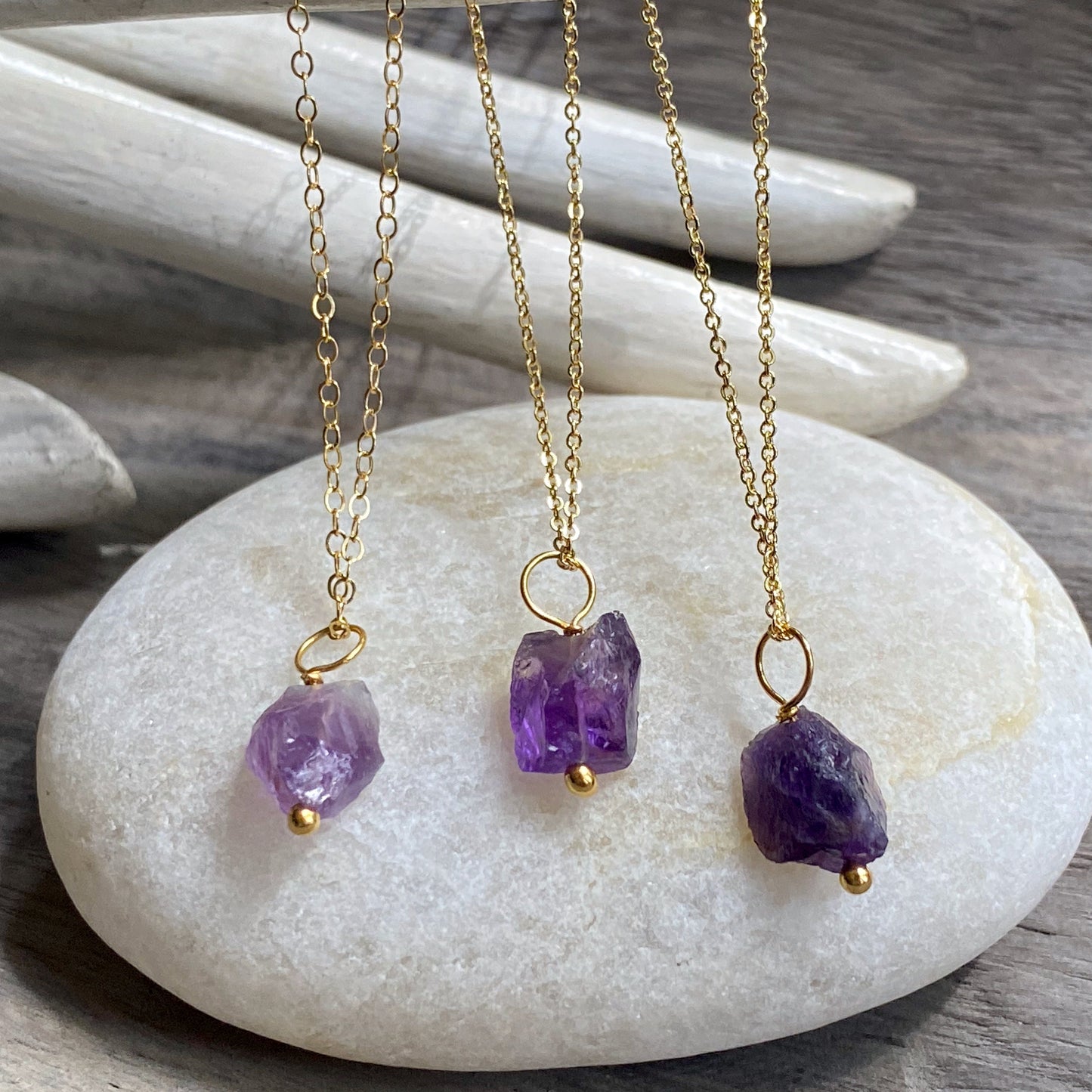 Amethyst Nugget Necklace