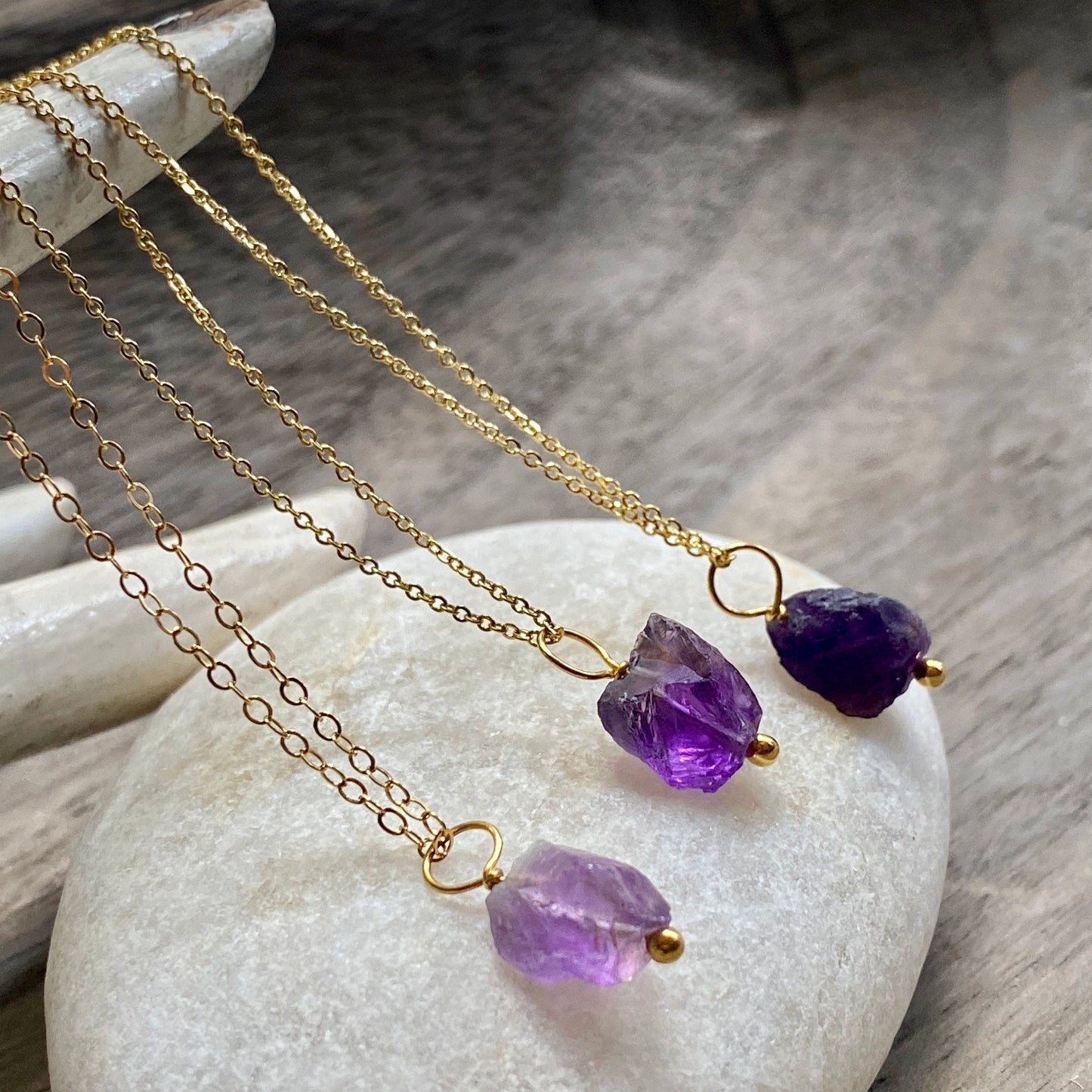 Amethyst Nugget Necklace