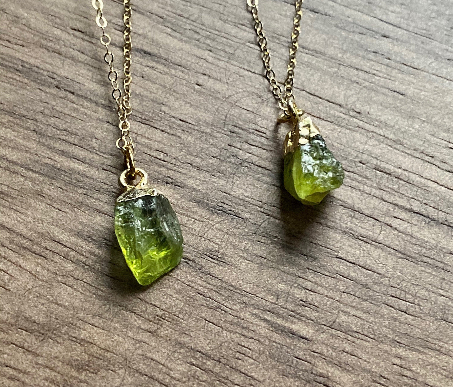 Positana Raw Peridot Necklace