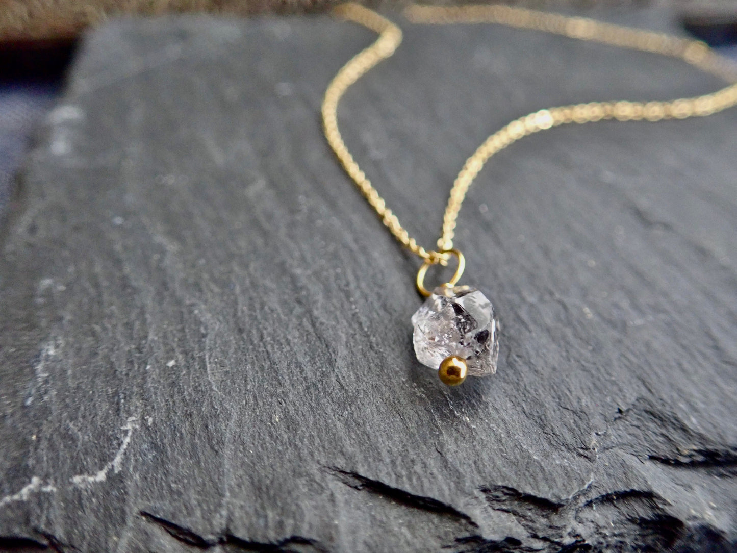 Desdemona Herkimer Diamond Necklace