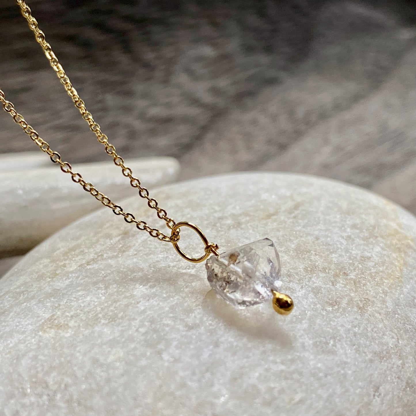 Desdemona Herkimer Diamond Necklace