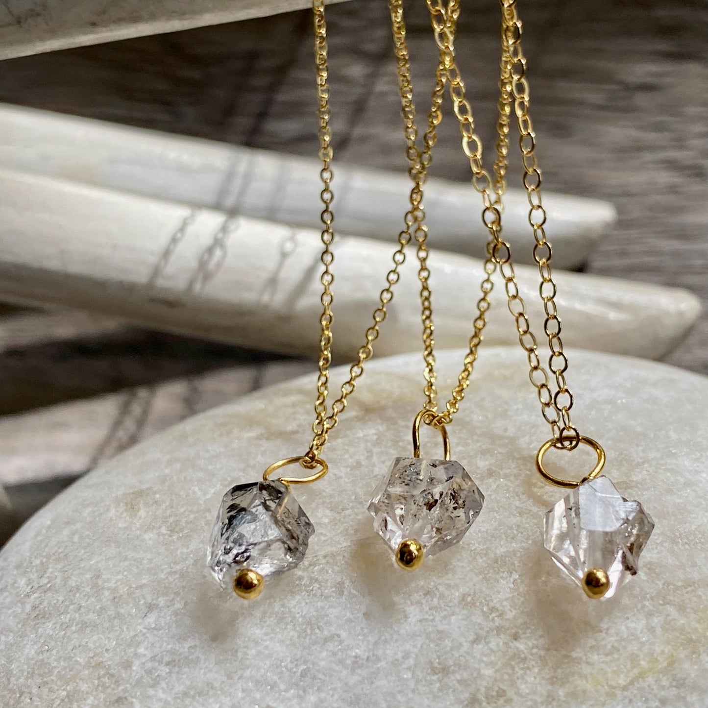 Desdemona Herkimer Diamond Necklace