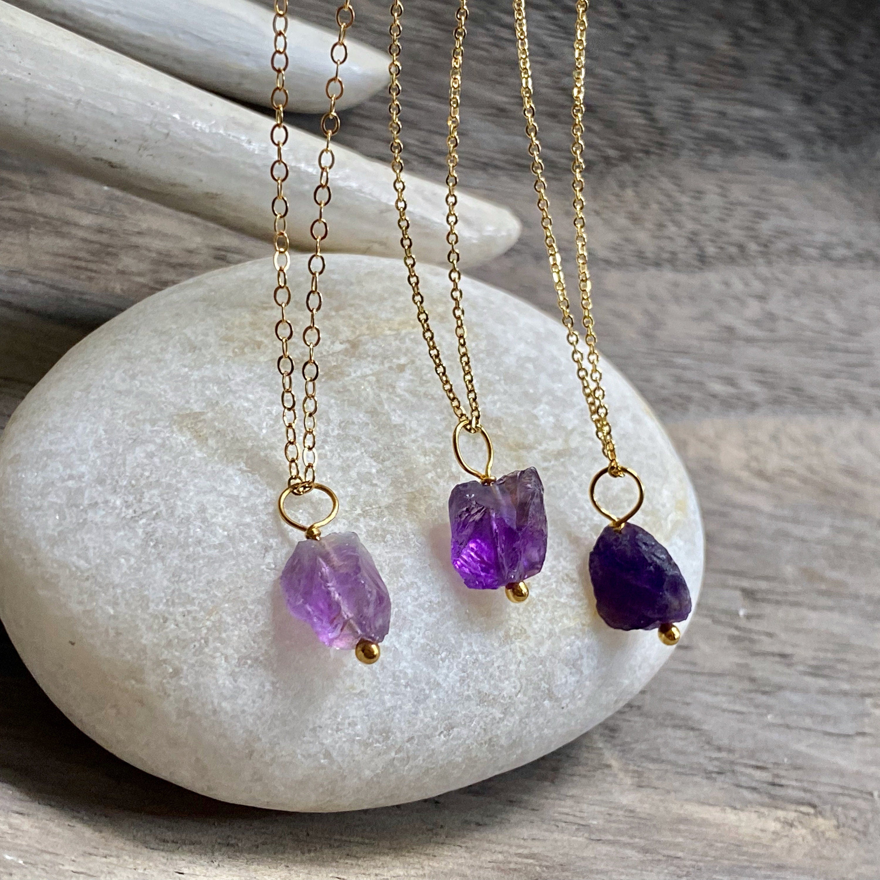 Amethyst clearance nugget necklace