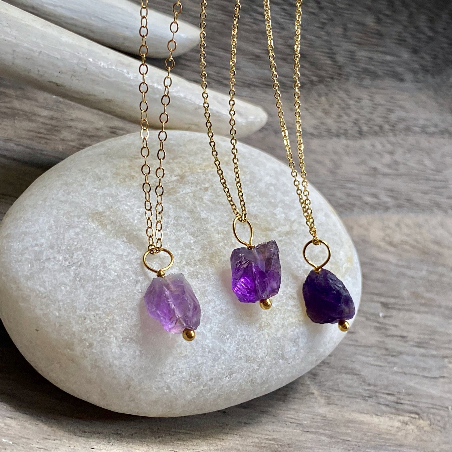 Amethyst Nugget Necklace