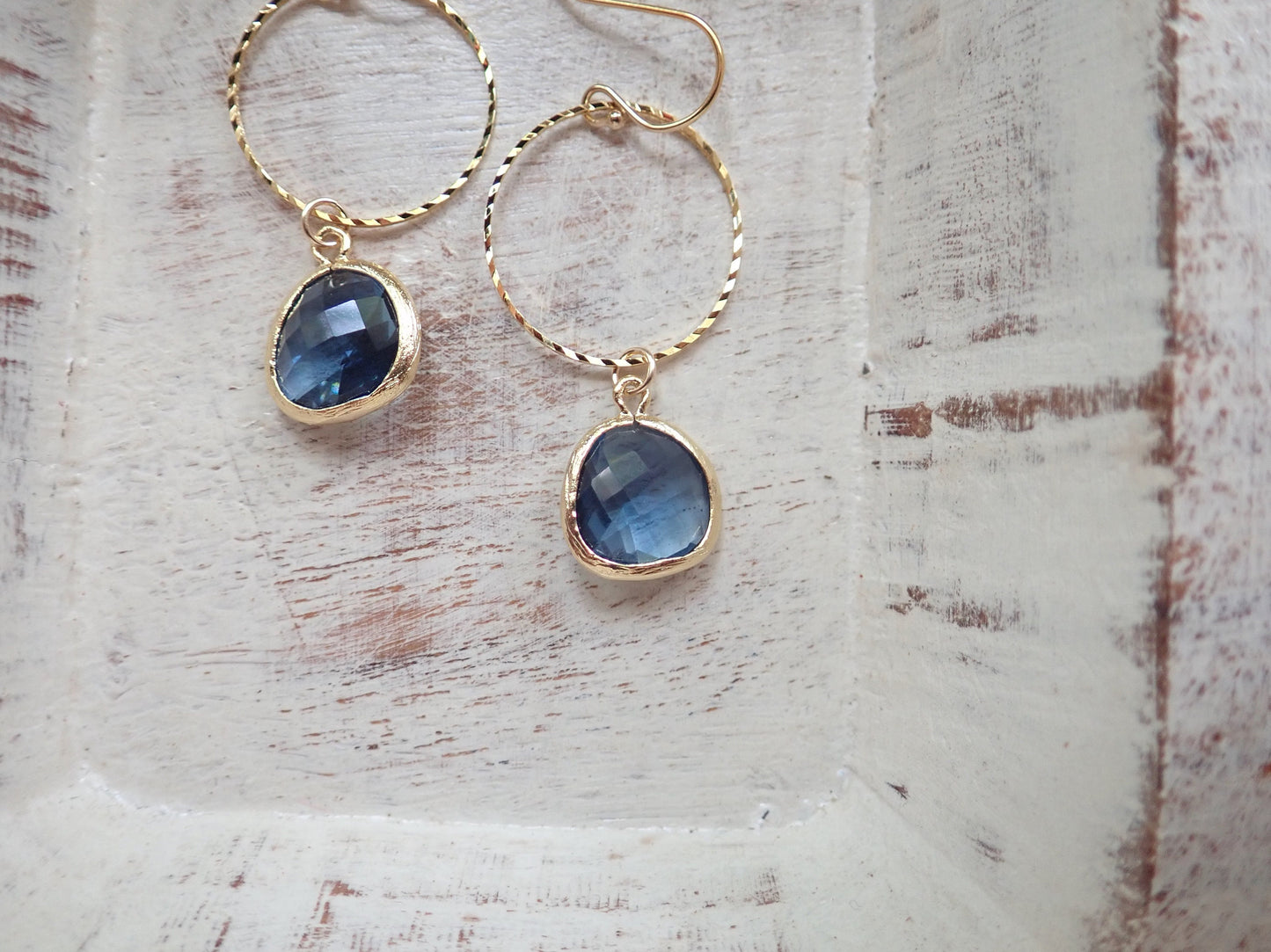 Sapphire Crystal Drop Earrings