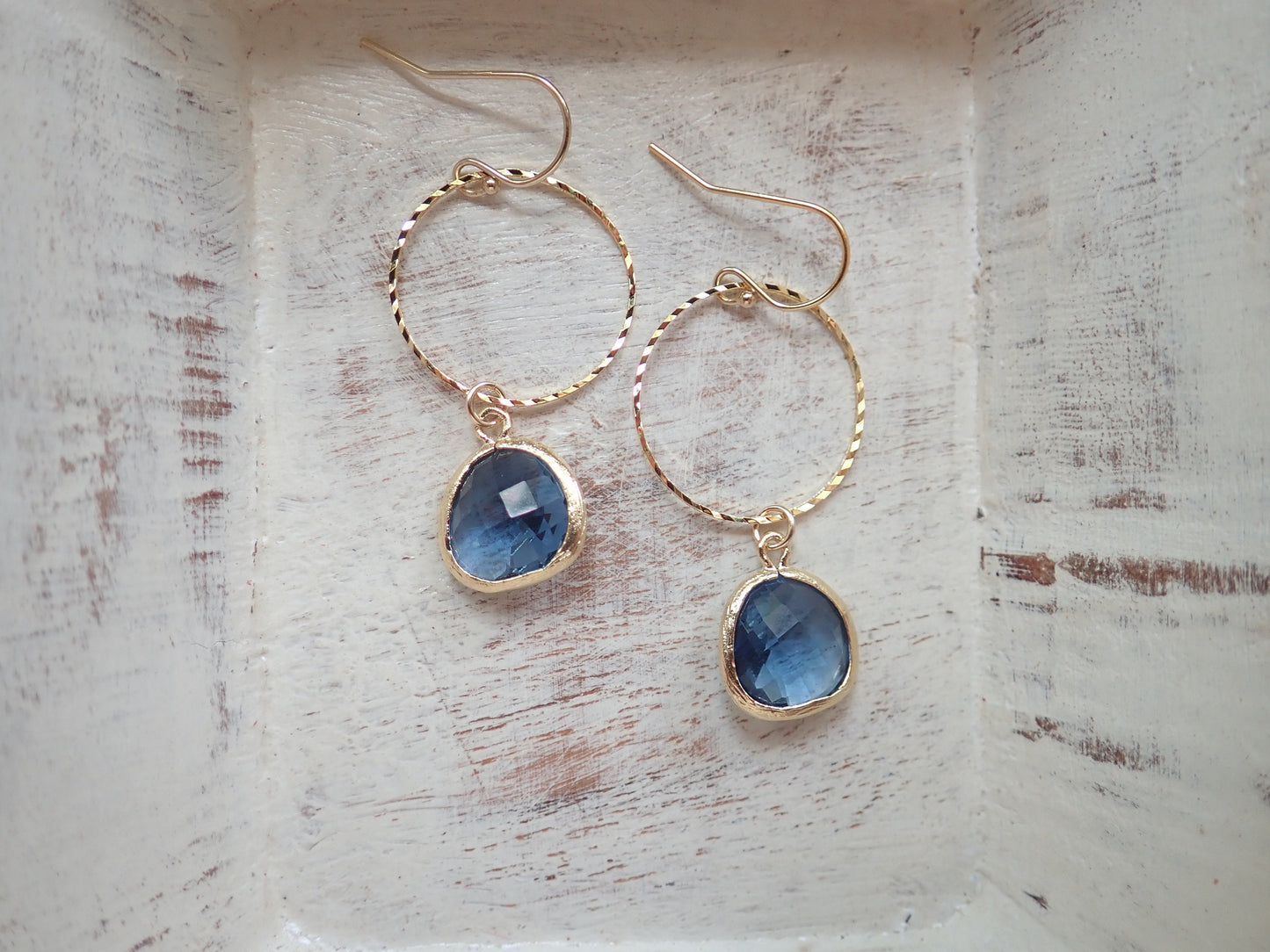 Sapphire Crystal Drop Earrings