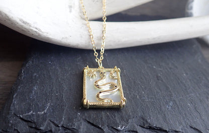 Cleo Esoteric Snake Charm Necklace