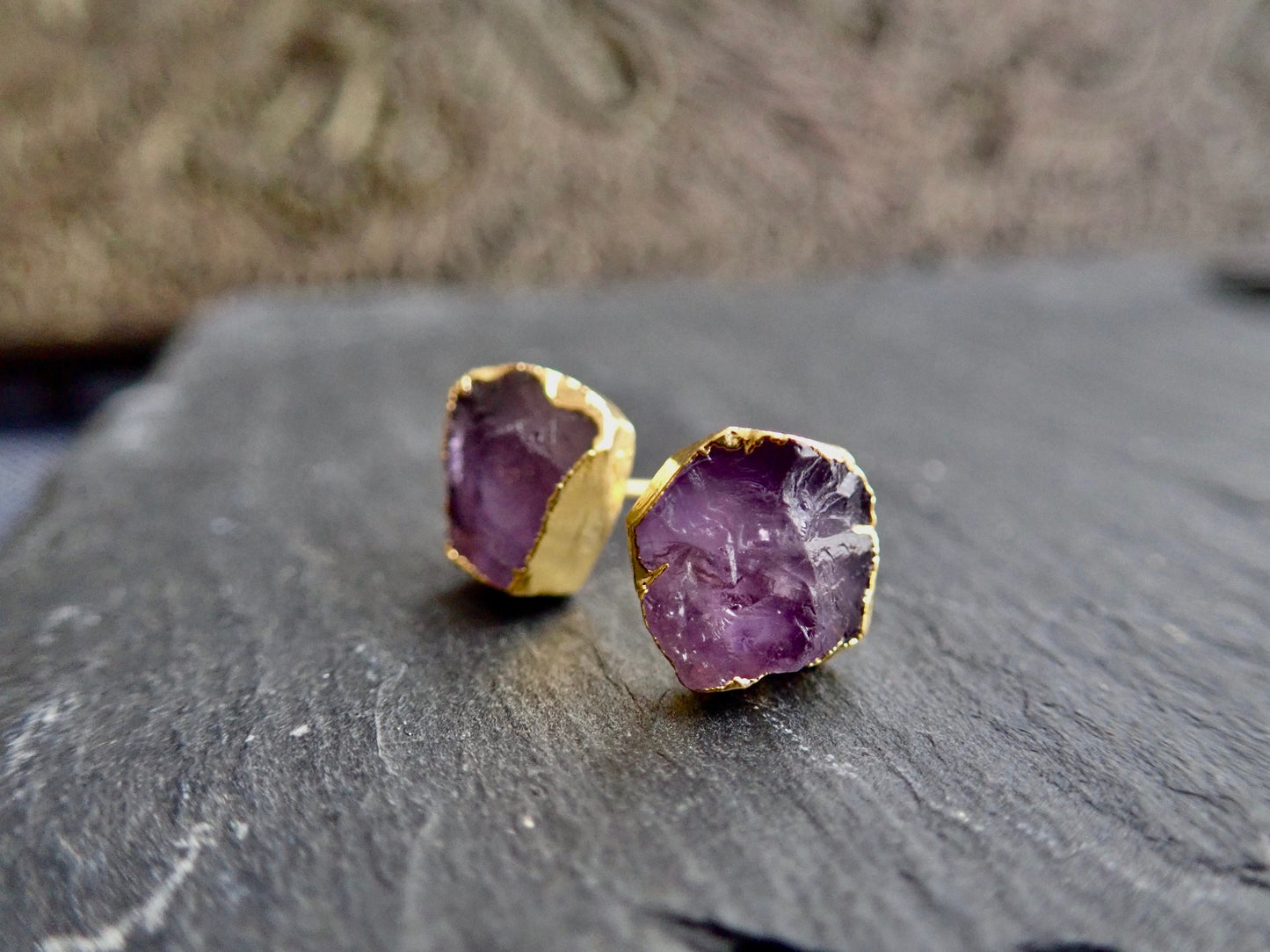 Avalon Amethyst Stud Earrings