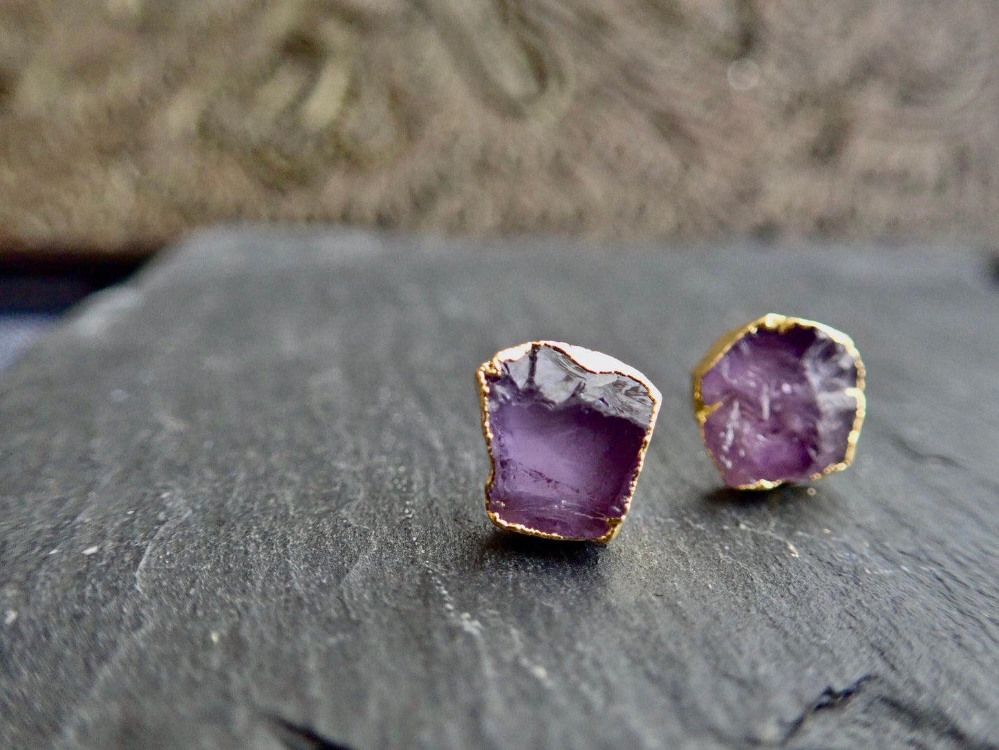 Avalon Amethyst Stud Earrings