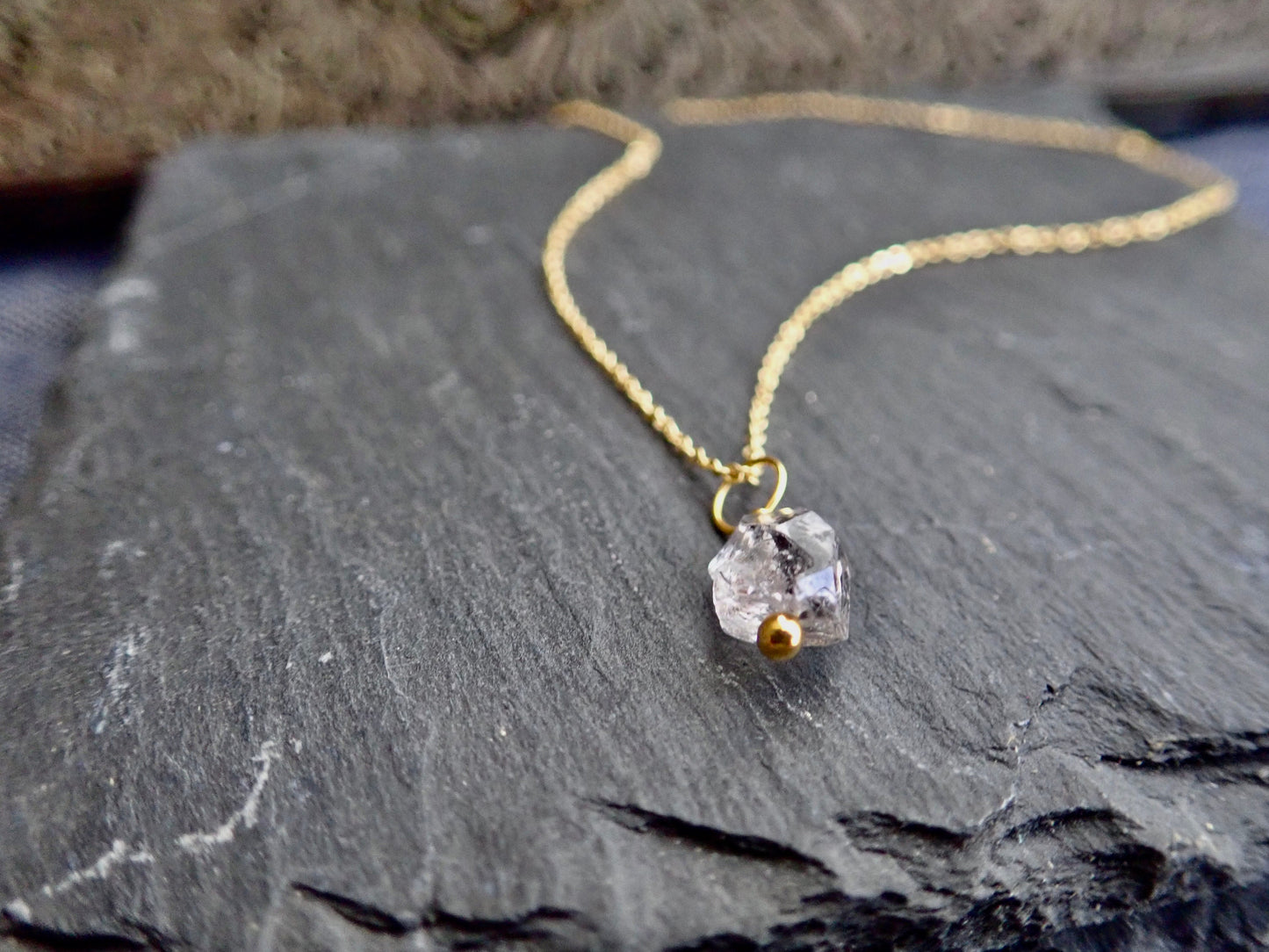 Desdemona Herkimer Diamond Necklace