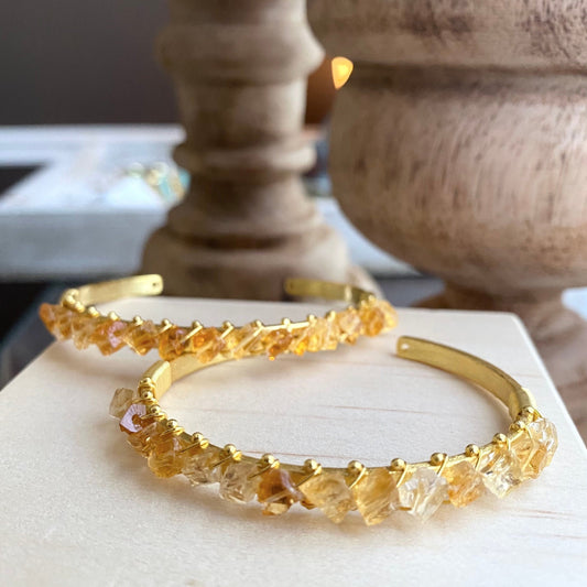 Raw Citrine Bracele