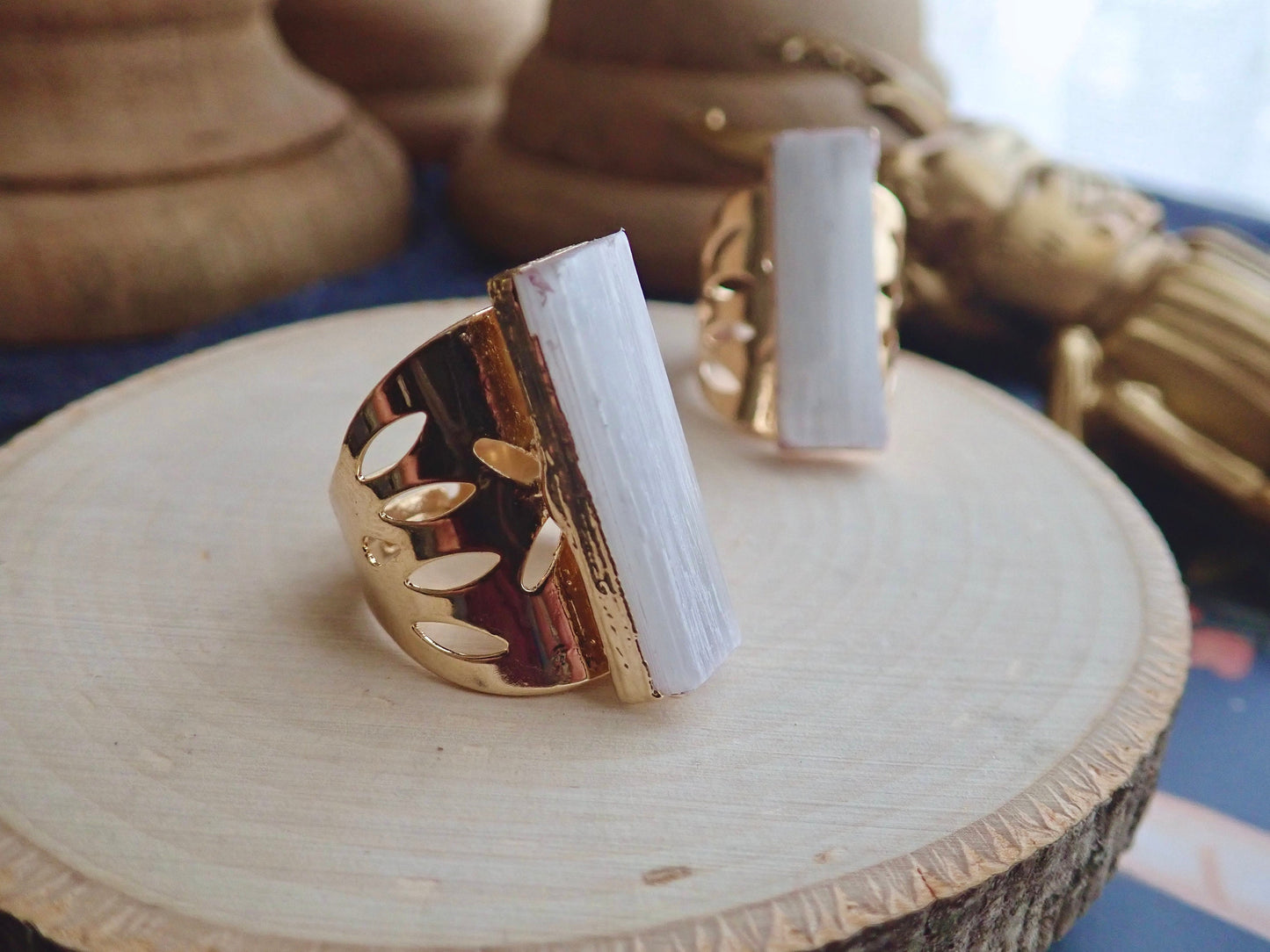 Staci Selenite Ring