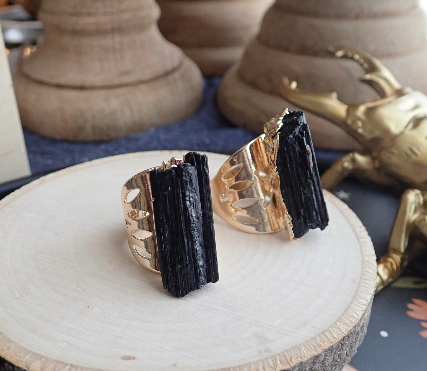 Noir Black Tourmaline Ring