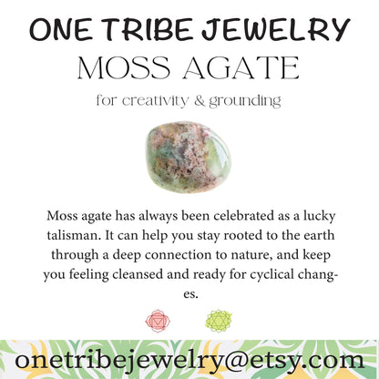 Mythos Moss Agate Necklace