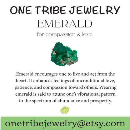 Elderama Emerald Nugget Necklace