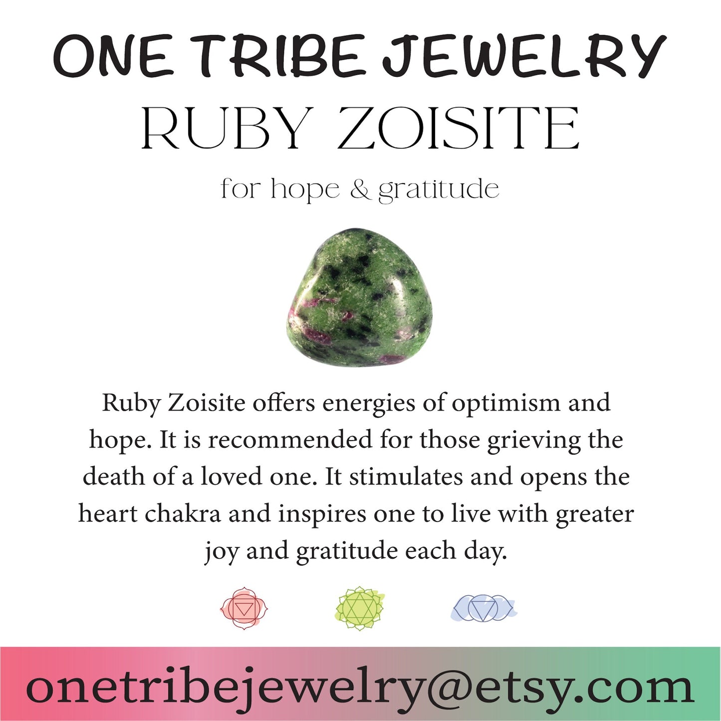 Rohan Ruby Zoisite Stud Earrings