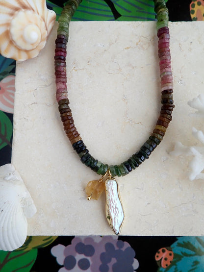 Over the Rainbow Baroque Pearl Necklace
