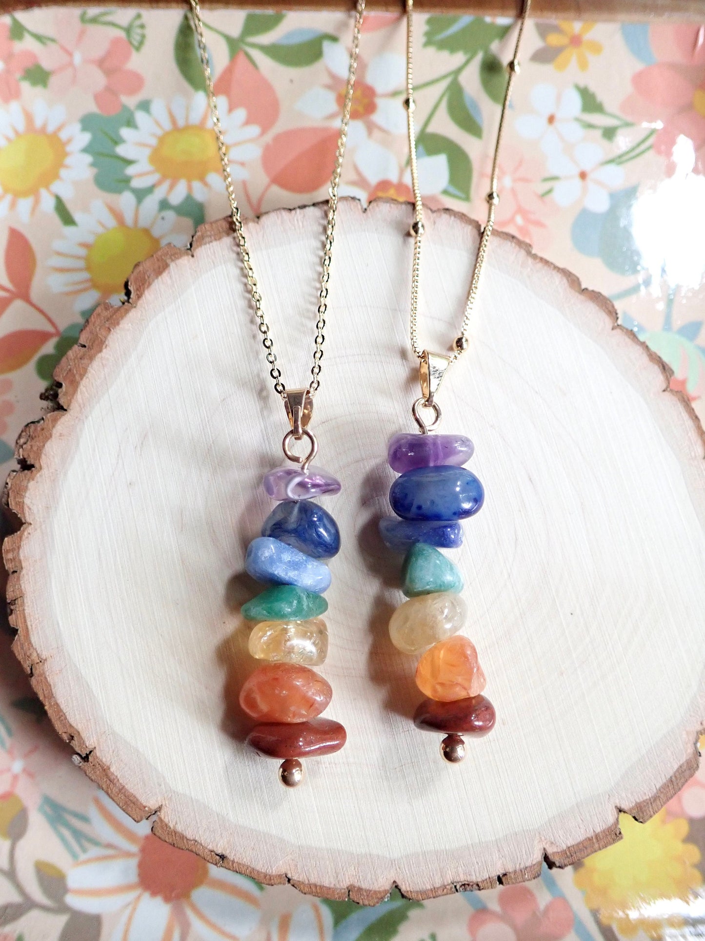 Oz 7 Chakras Gemstone Necklace