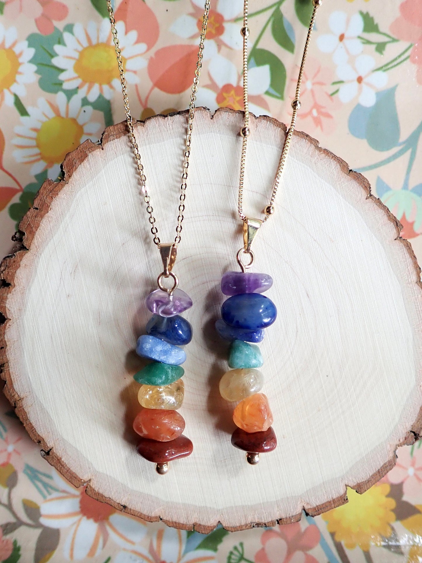 Oz 7 Chakras Gemstone Necklace