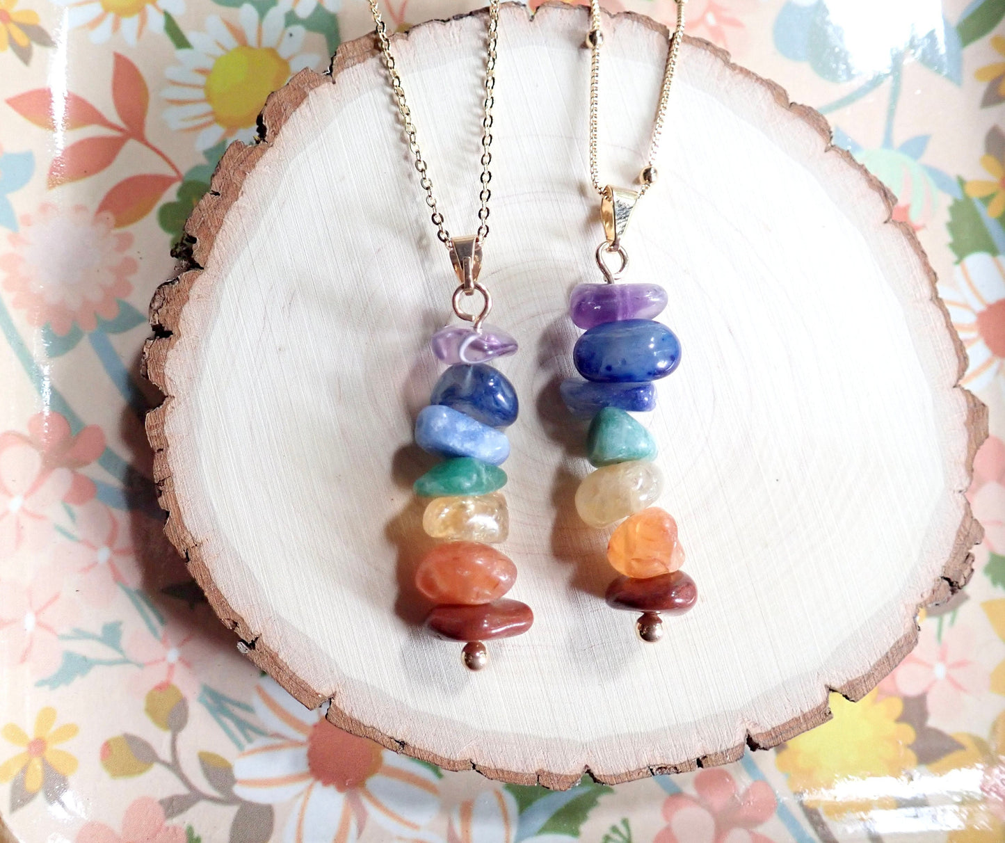 Oz 7 Chakras Gemstone Necklace