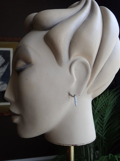 Odrina Opal Hoop Earrings