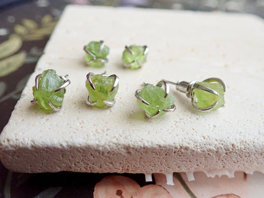 Percy Peridot Stud Earrings