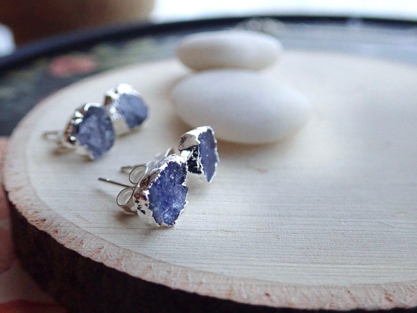 Silvi Tanzanite Stud Earrings