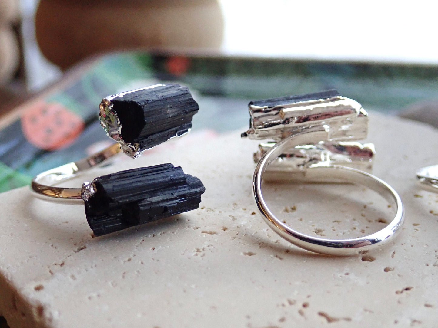 Pele Black Tourmaline Ring