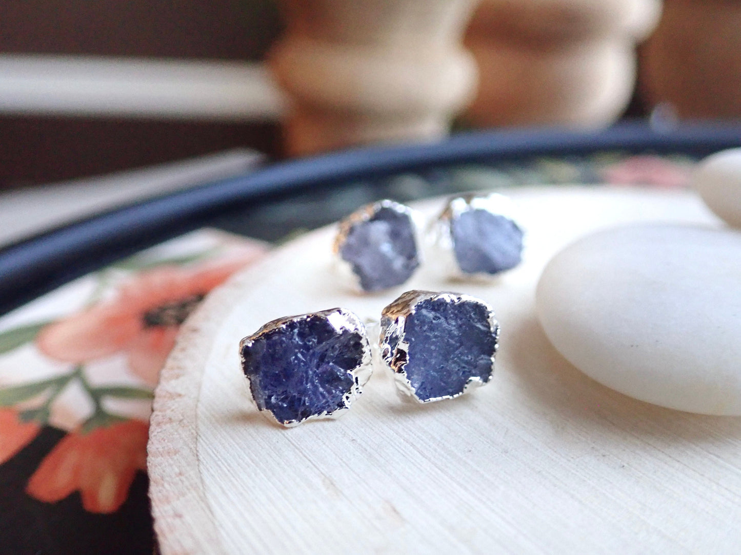 Silvi Tanzanite Stud Earrings