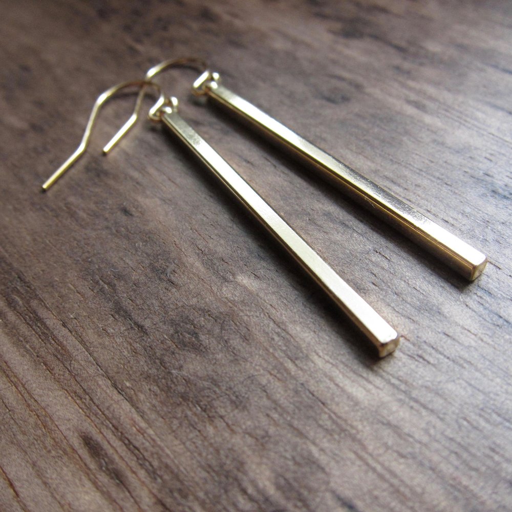 Golden Rod Earrings